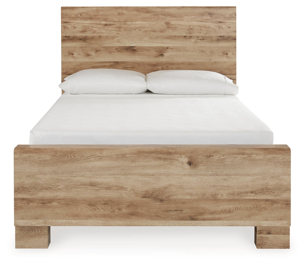 Hyanna Brown Full Panel Bedroom Set, Tan