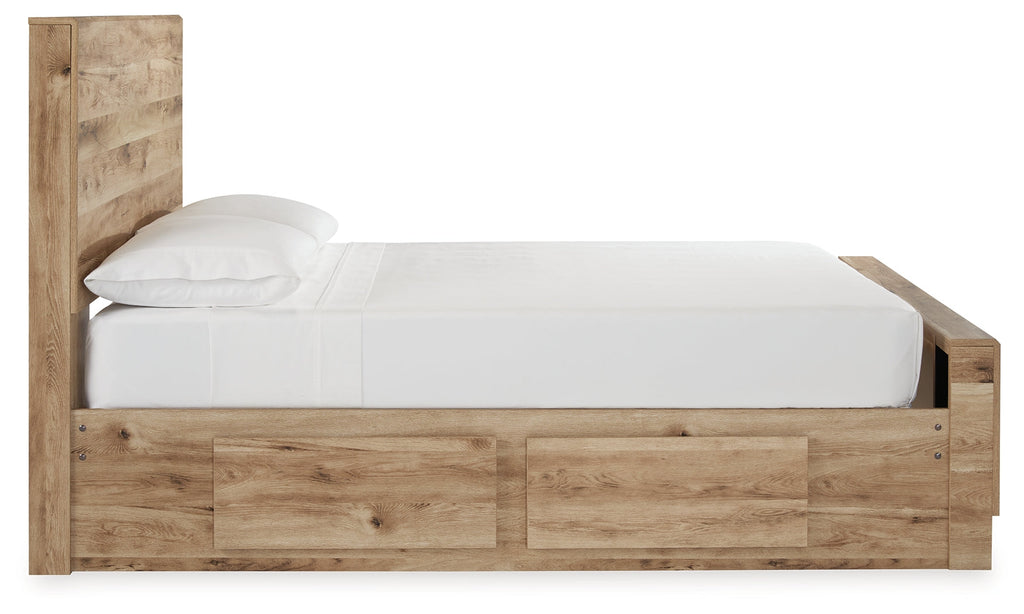 Hyanna Brown Full Panel Bedroom Set, Tan