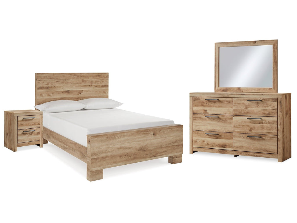 Hyanna Brown Full Panel Bedroom Set, Tan