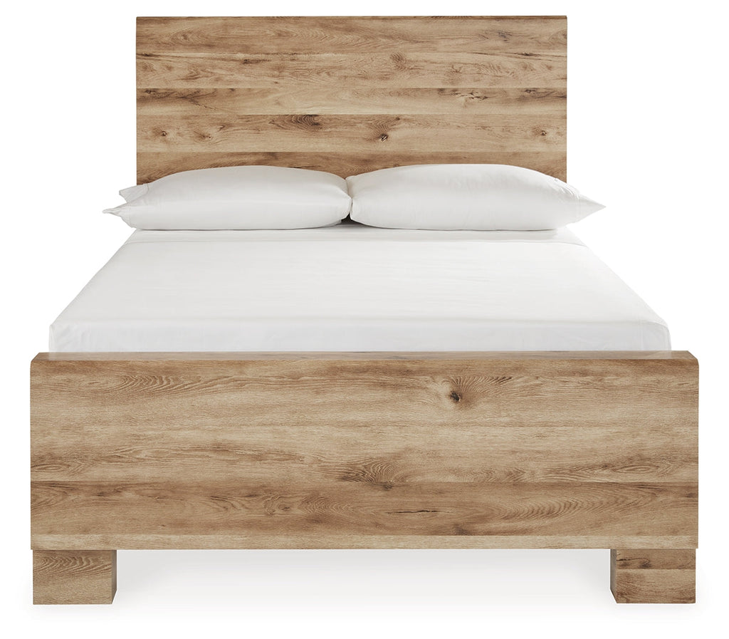 Hyanna Brown Full Panel Bedroom Set, Tan