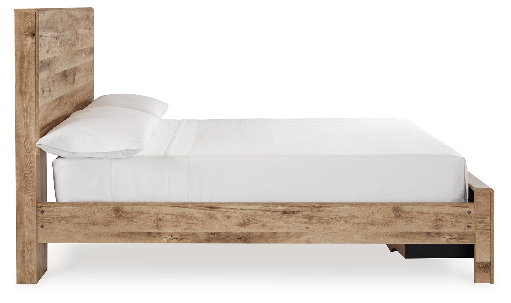 Hyanna Brown Full Panel Storage Bedroom Set, Tan