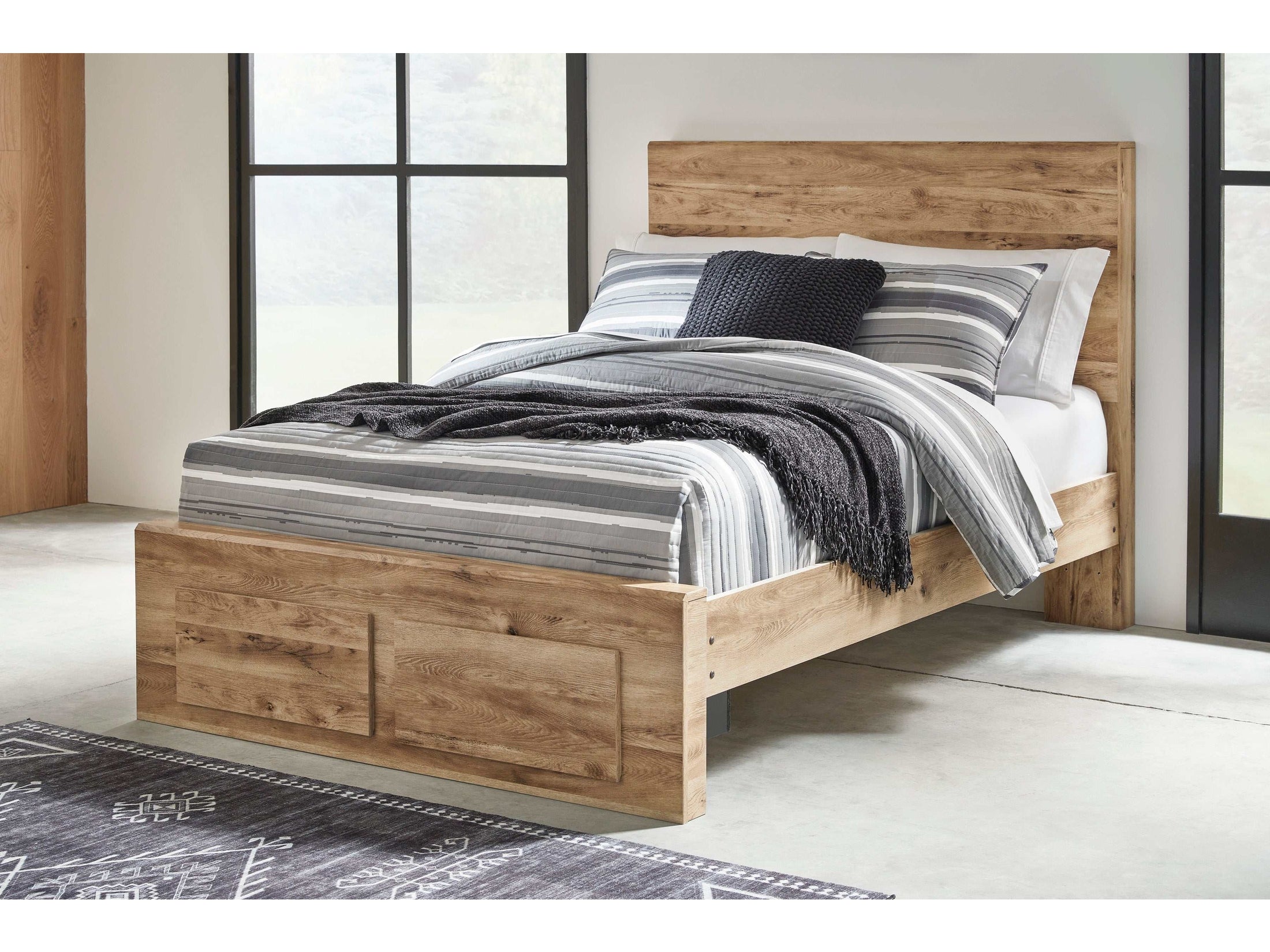 Hyanna Tan Brown Full Youth Bed w/ FB Storage