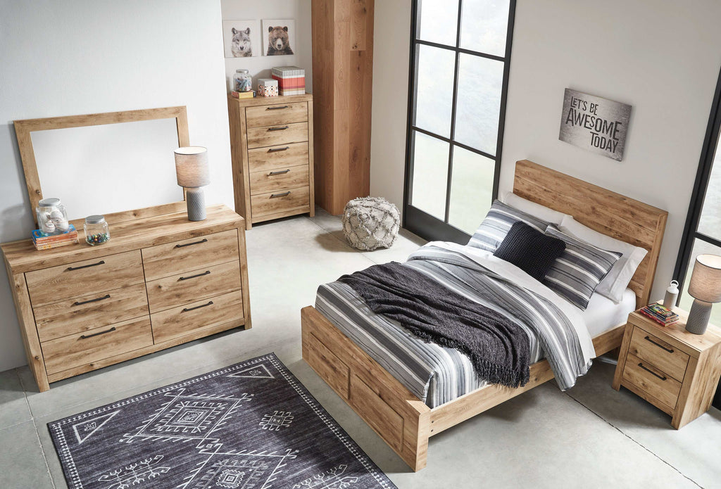 Hyanna Tan Brown Full Youth Bed w/ FB Storage
