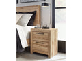Hyanna Tan Brown Nightstand