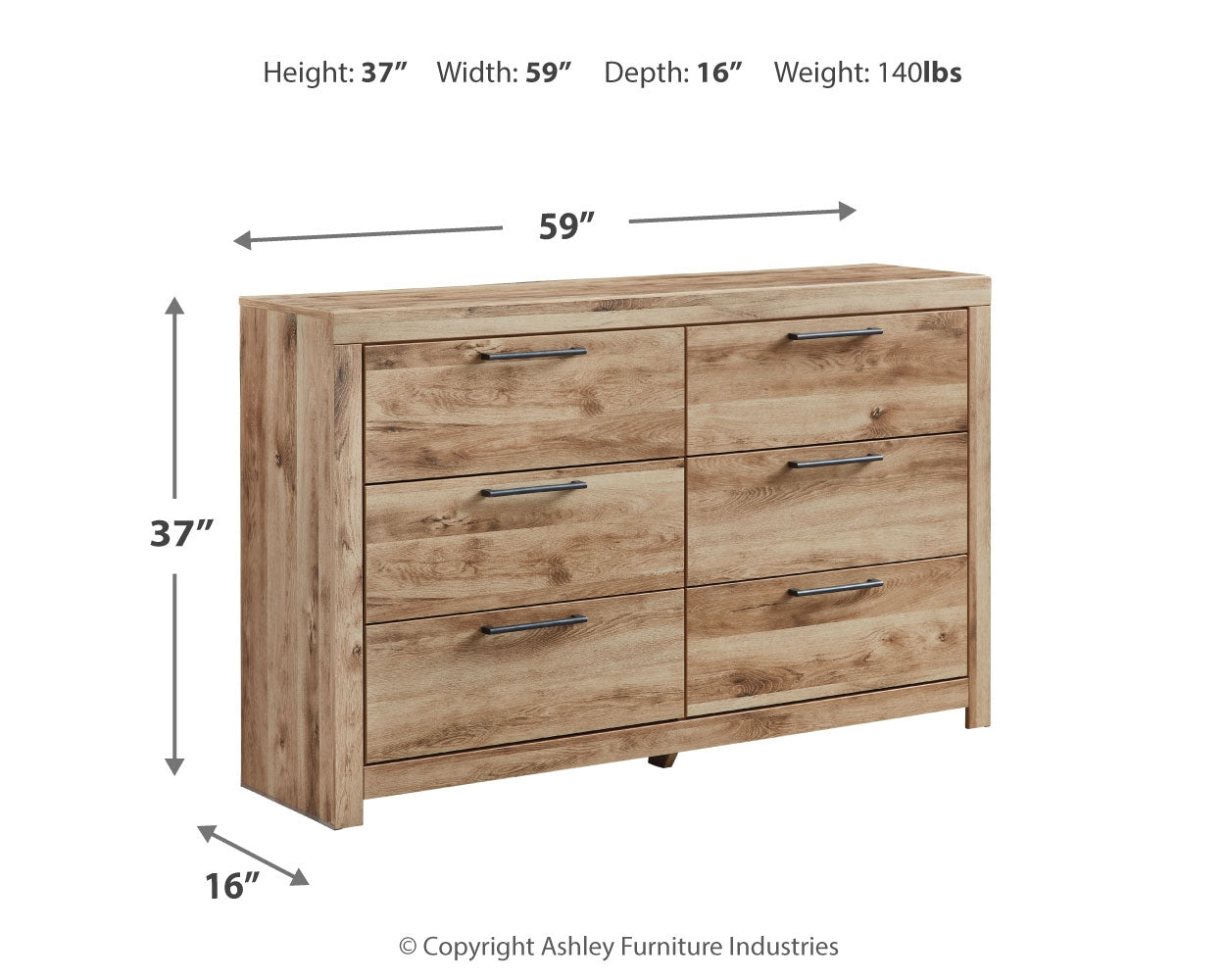Hyanna Tan Brown Queen Panel Storage Bed, Dresser and Nightstand