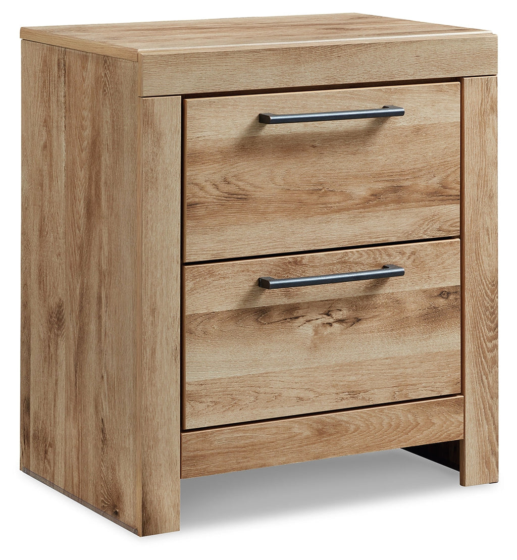Hyanna Tan Brown Queen Storage Bedroom Set with Dresser and Nightstand