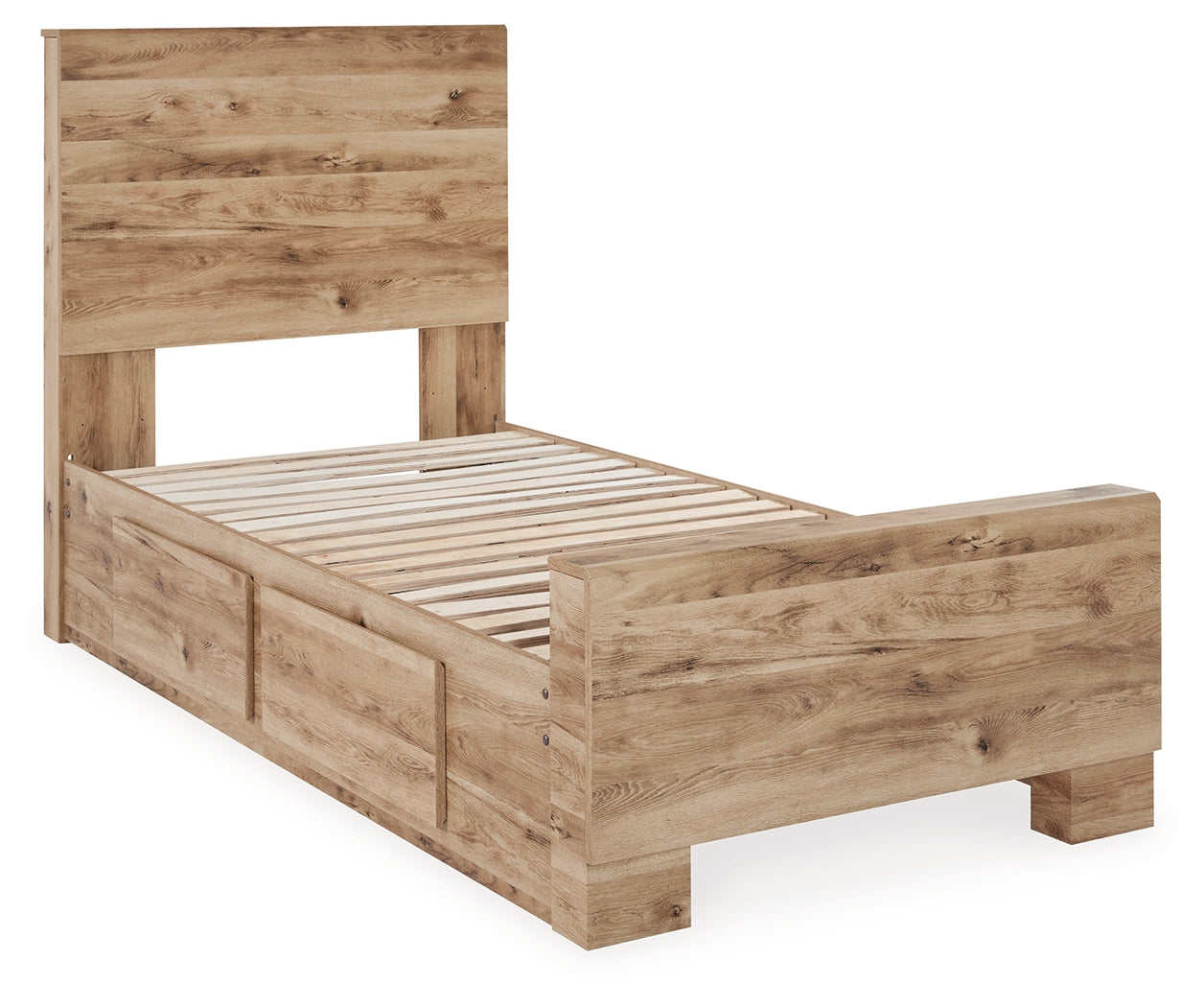 Hyanna Brown Twin Panel Bedroom Set, Tan