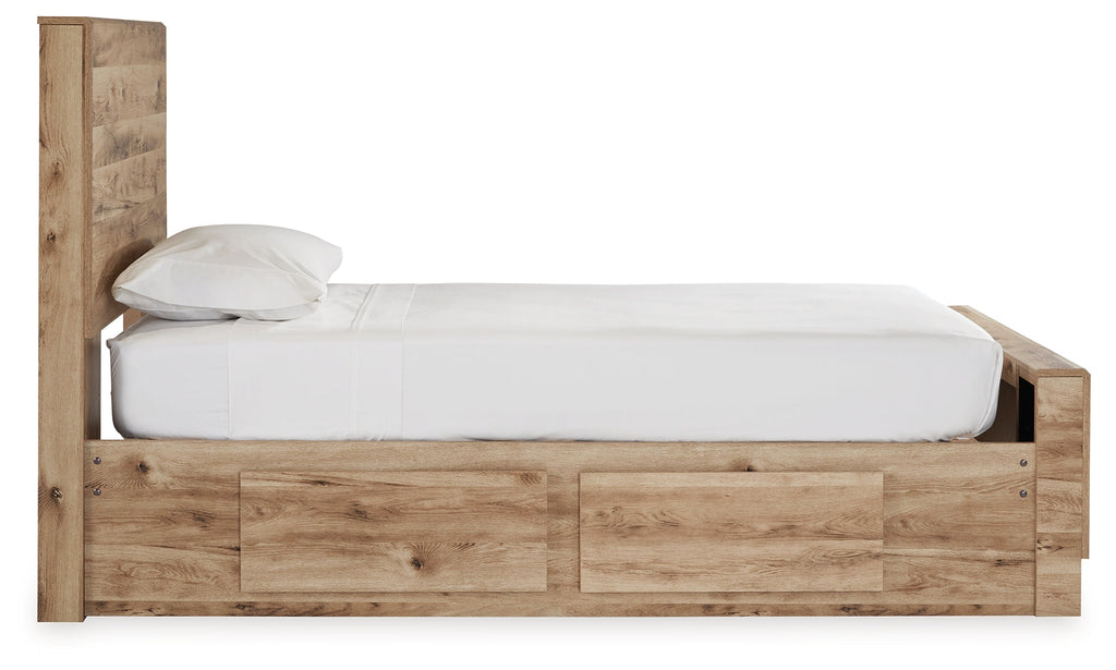 Hyanna Brown Twin Panel Bedroom Set, Tan