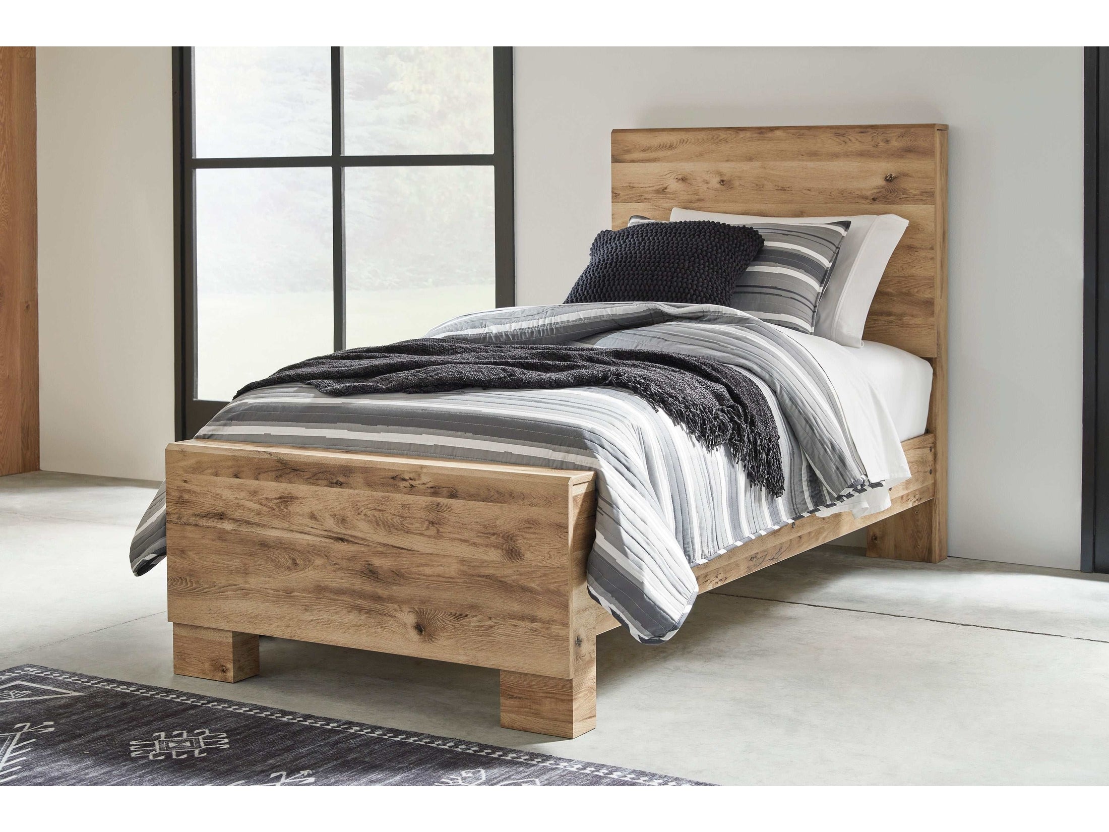 Hyanna Tan Brown Youth Panel Youth Bed
