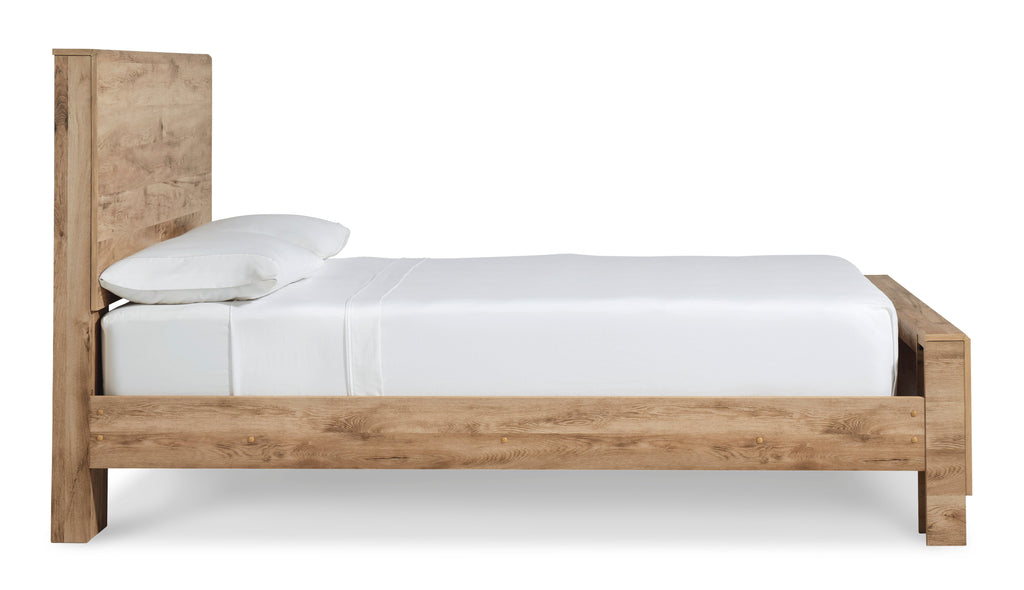Hyanna Tan Panel Bed