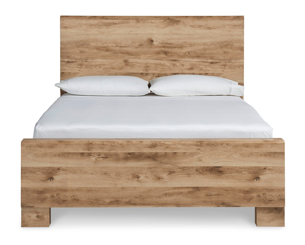 Hyanna Tan Panel Bed