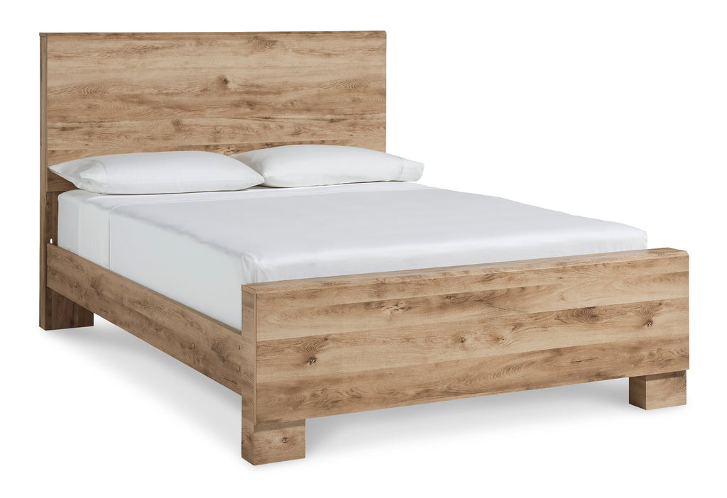 Hyanna Tan Panel Bed