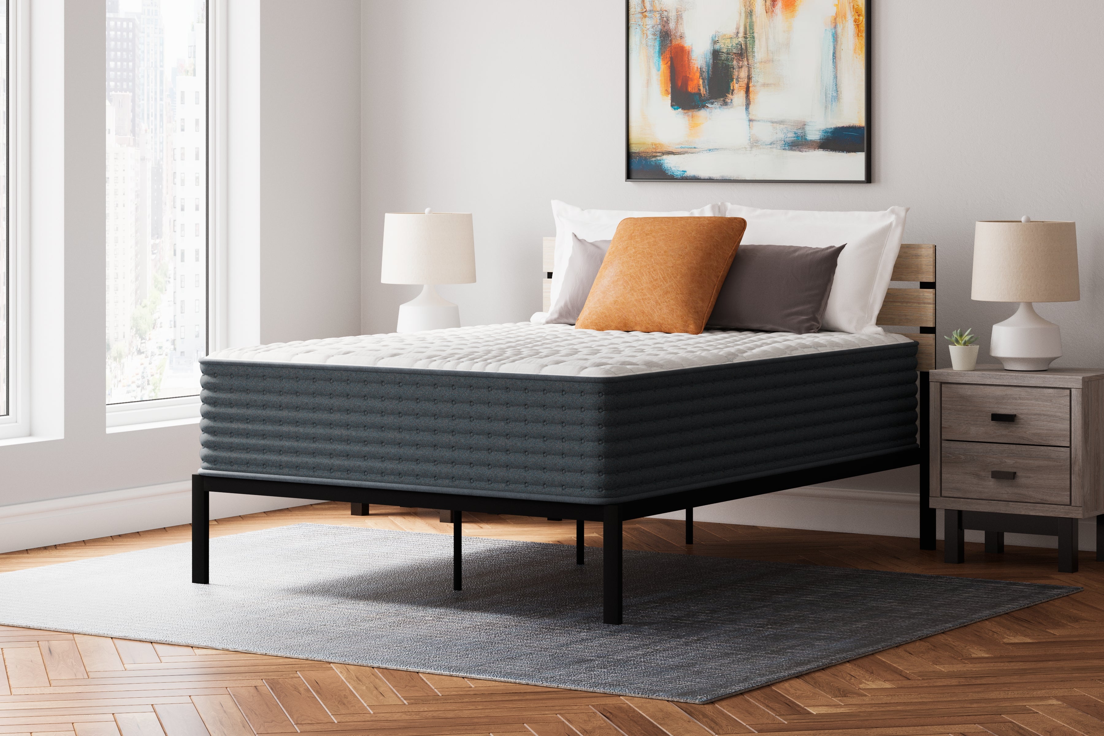 Hybrid White California King Mattress
