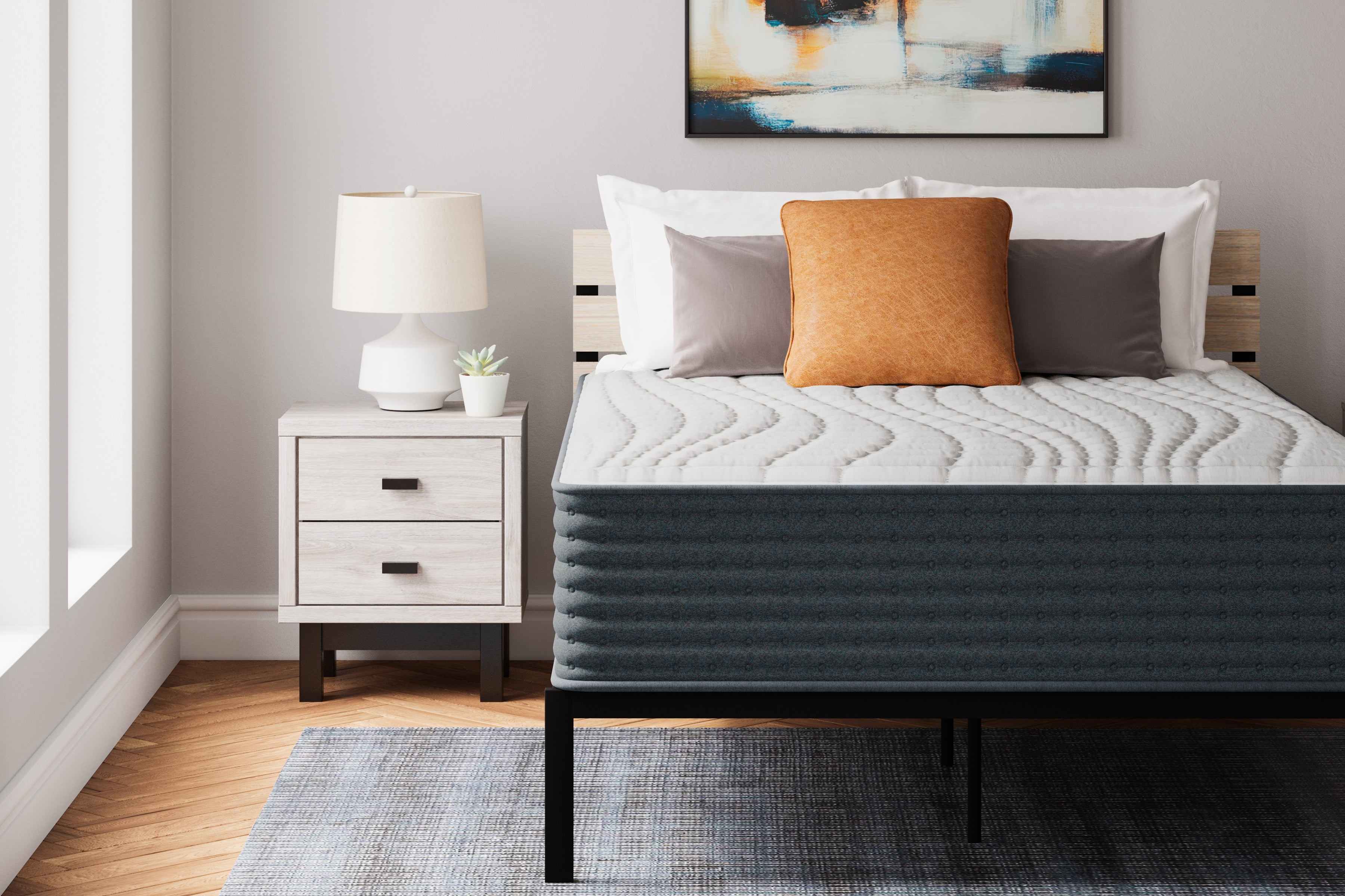 Hybrid White California King Mattress