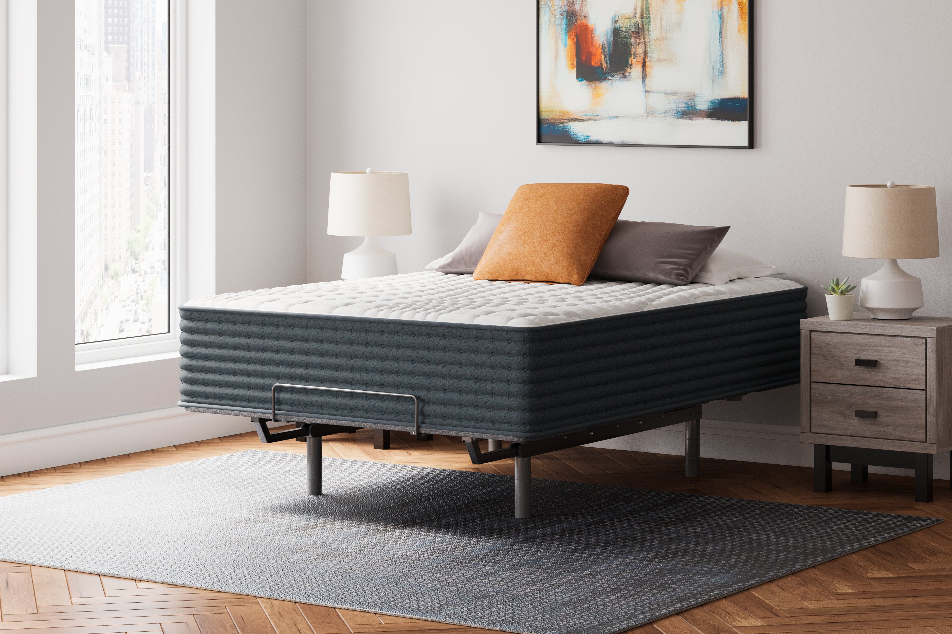 Hybrid White California King Mattress