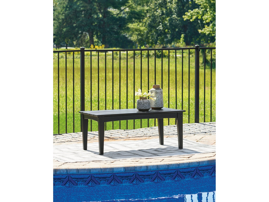Hyland wave Black Outdoor Coffee Table
