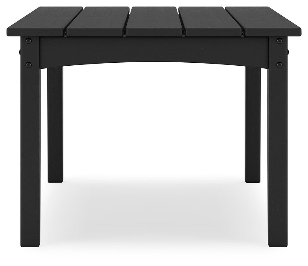 Hyland wave Black Outdoor Coffee Table