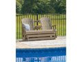 Hyland wave Driftwood Outdoor Glider Loveseat