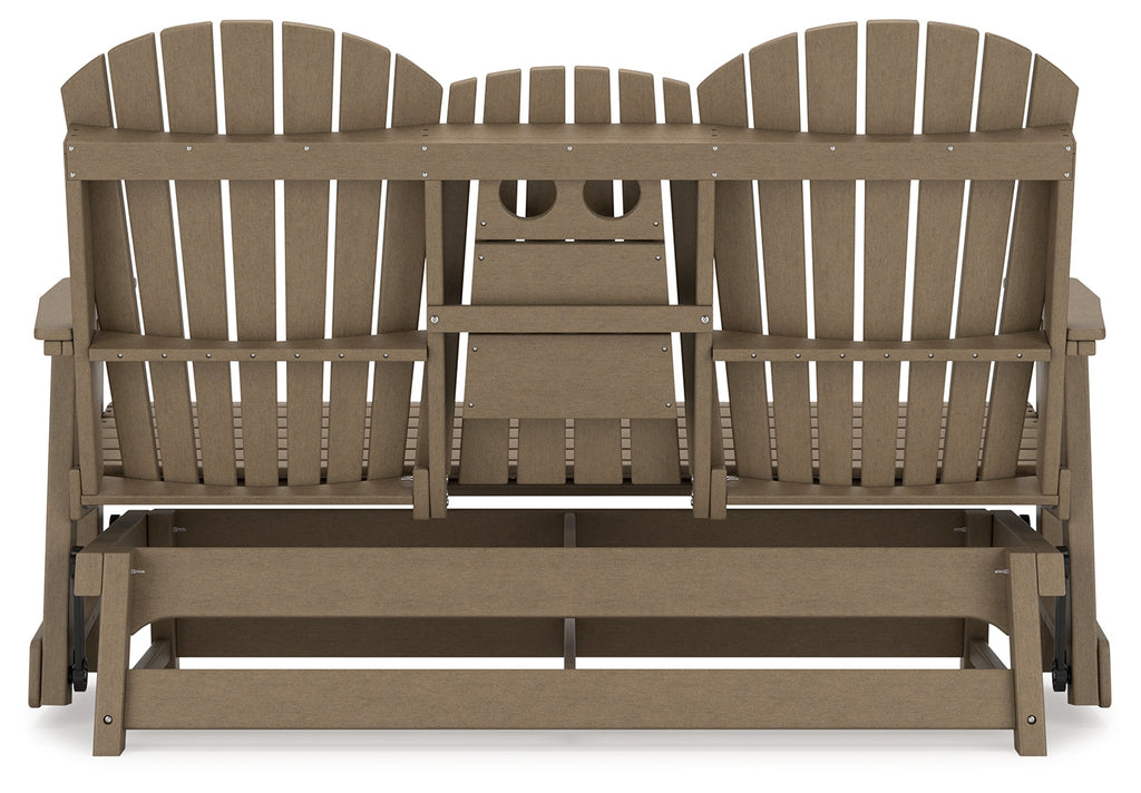 Hyland wave Driftwood Outdoor Glider Loveseat