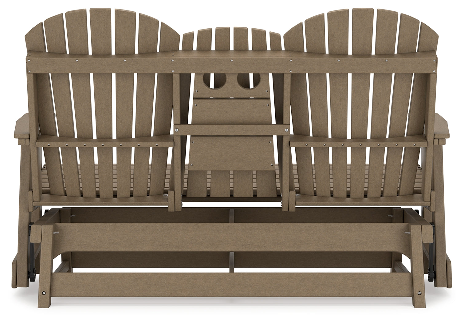 Hyland wave Driftwood Outdoor Glider Loveseat