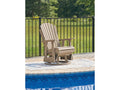 Hyland wave Driftwood Outdoor Swivel Glider Chair