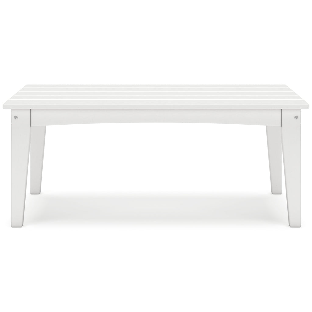 Hyland wave White Outdoor Coffee Table