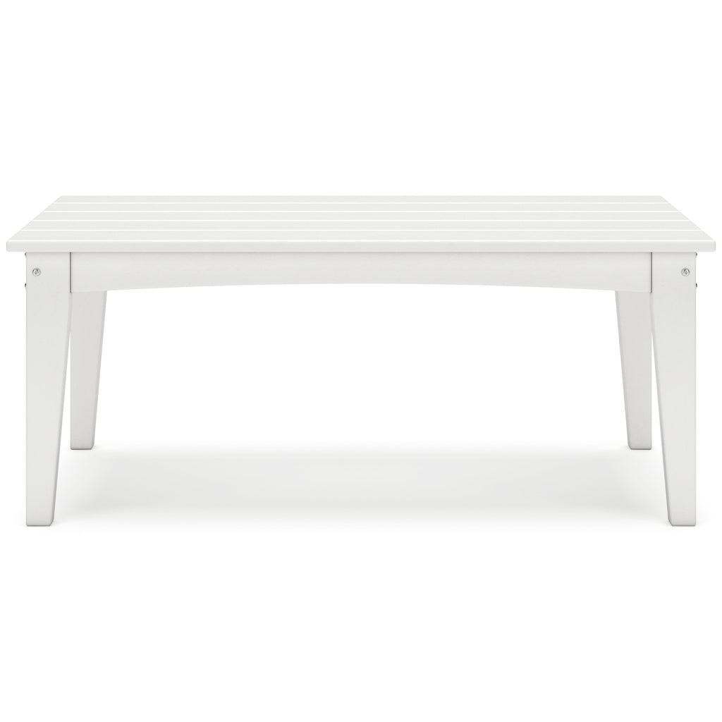 Hyland wave White Outdoor Coffee Table
