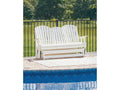 Hyland wave White Outdoor Glider Loveseat