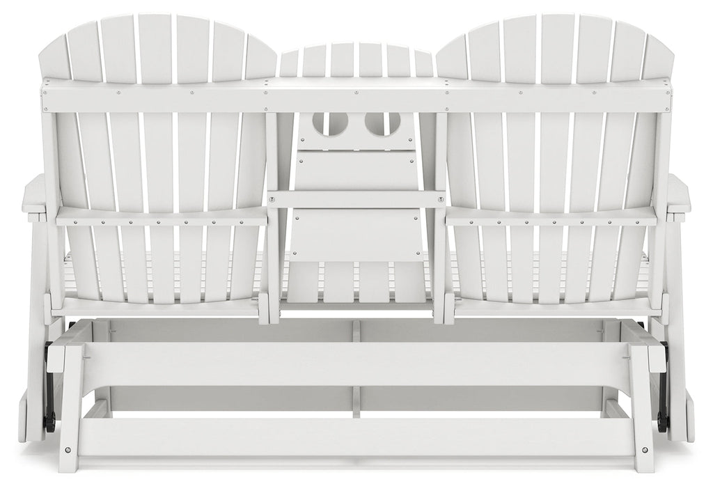 Hyland wave White Outdoor Glider Loveseat