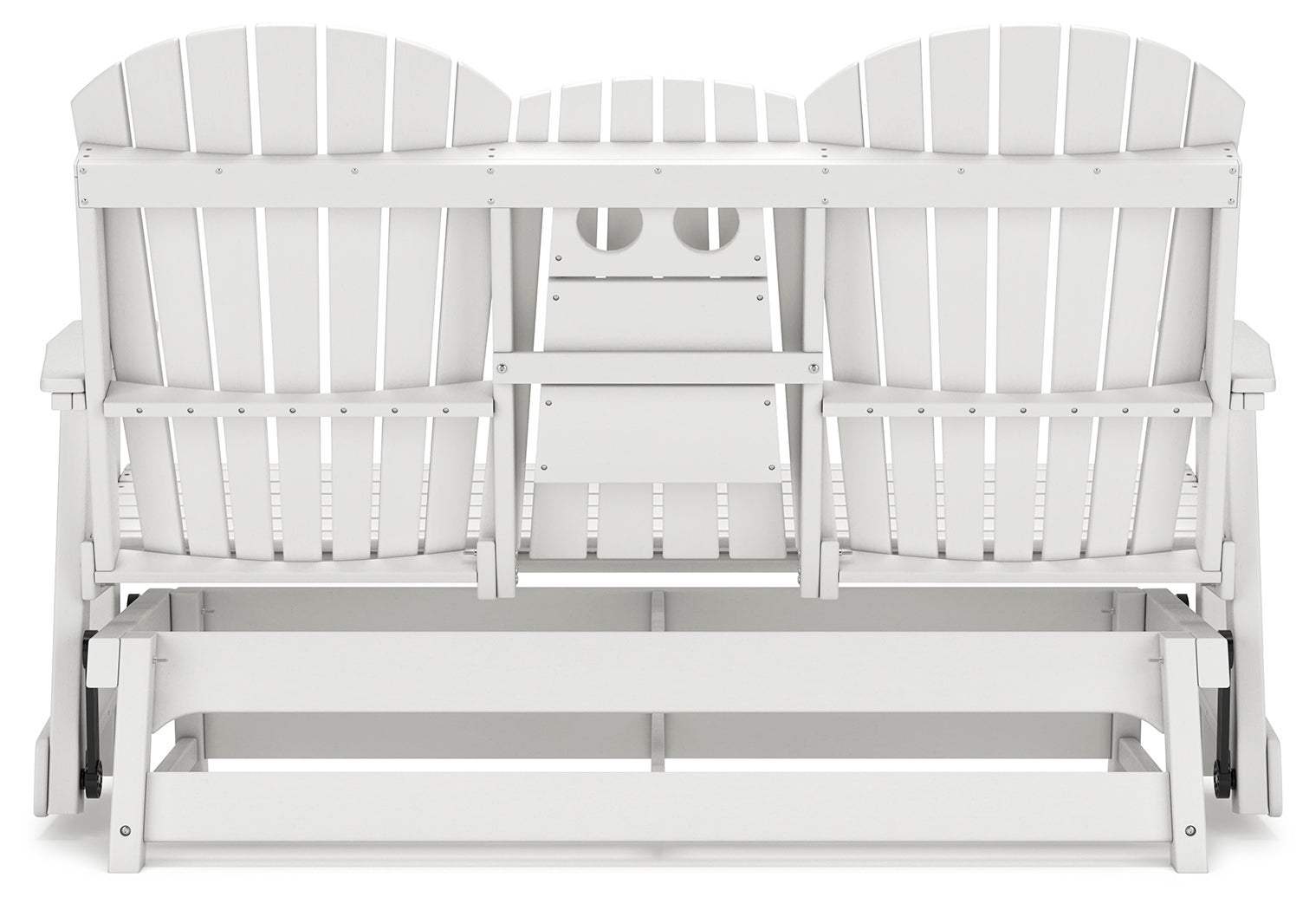Hyland wave White Outdoor Glider Loveseat