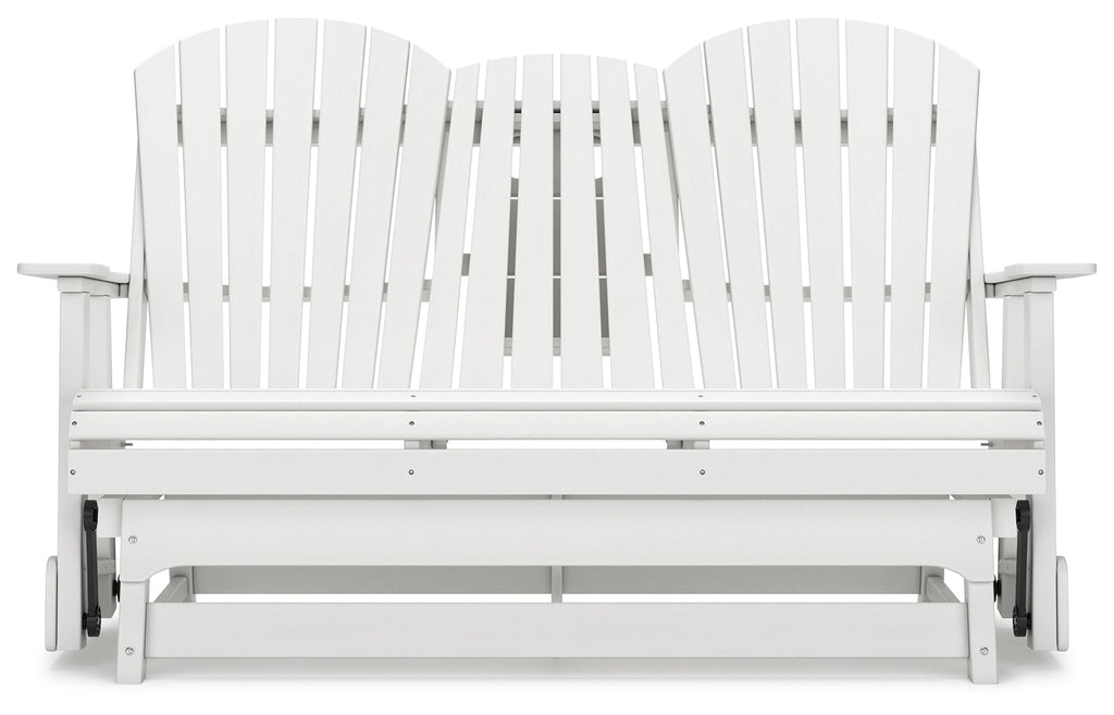Hyland wave White Outdoor Glider Loveseat