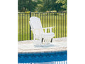 Hyland wave White Outdoor Swivel Glider Chair
