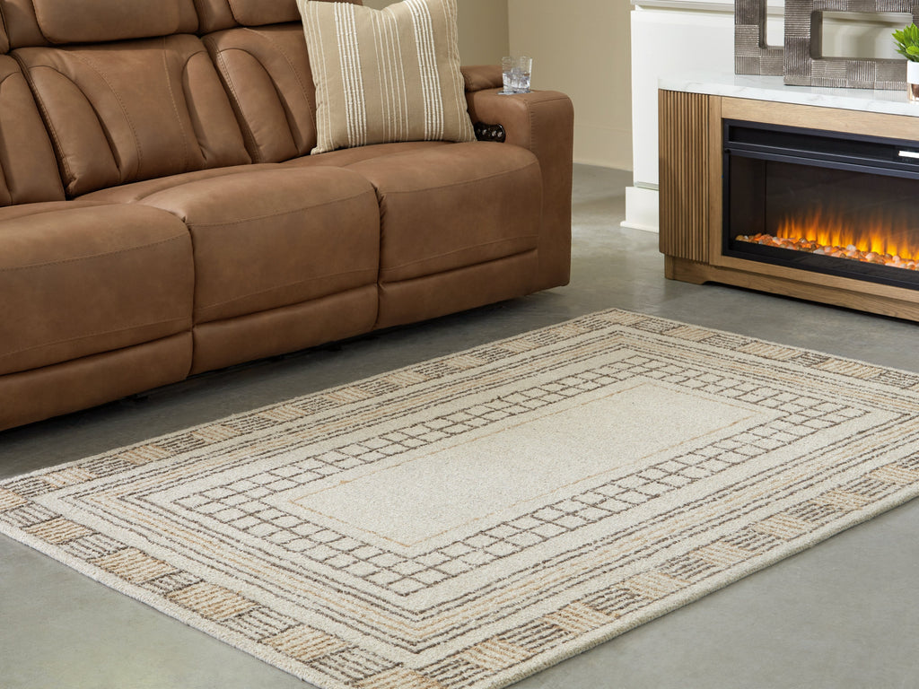 Idaman Taupe/Brown Medium Rug