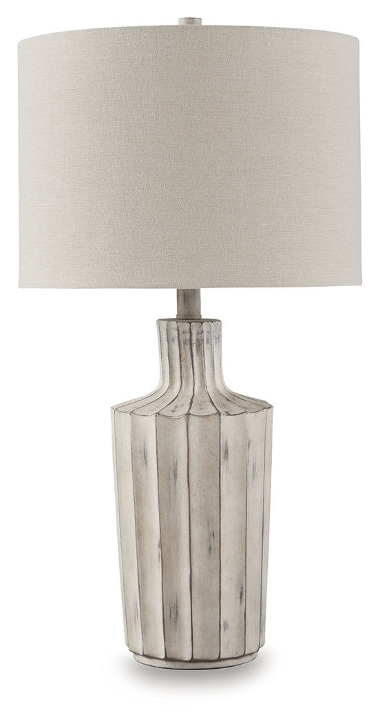 Imre Distressed Brown Poly Table Lamp