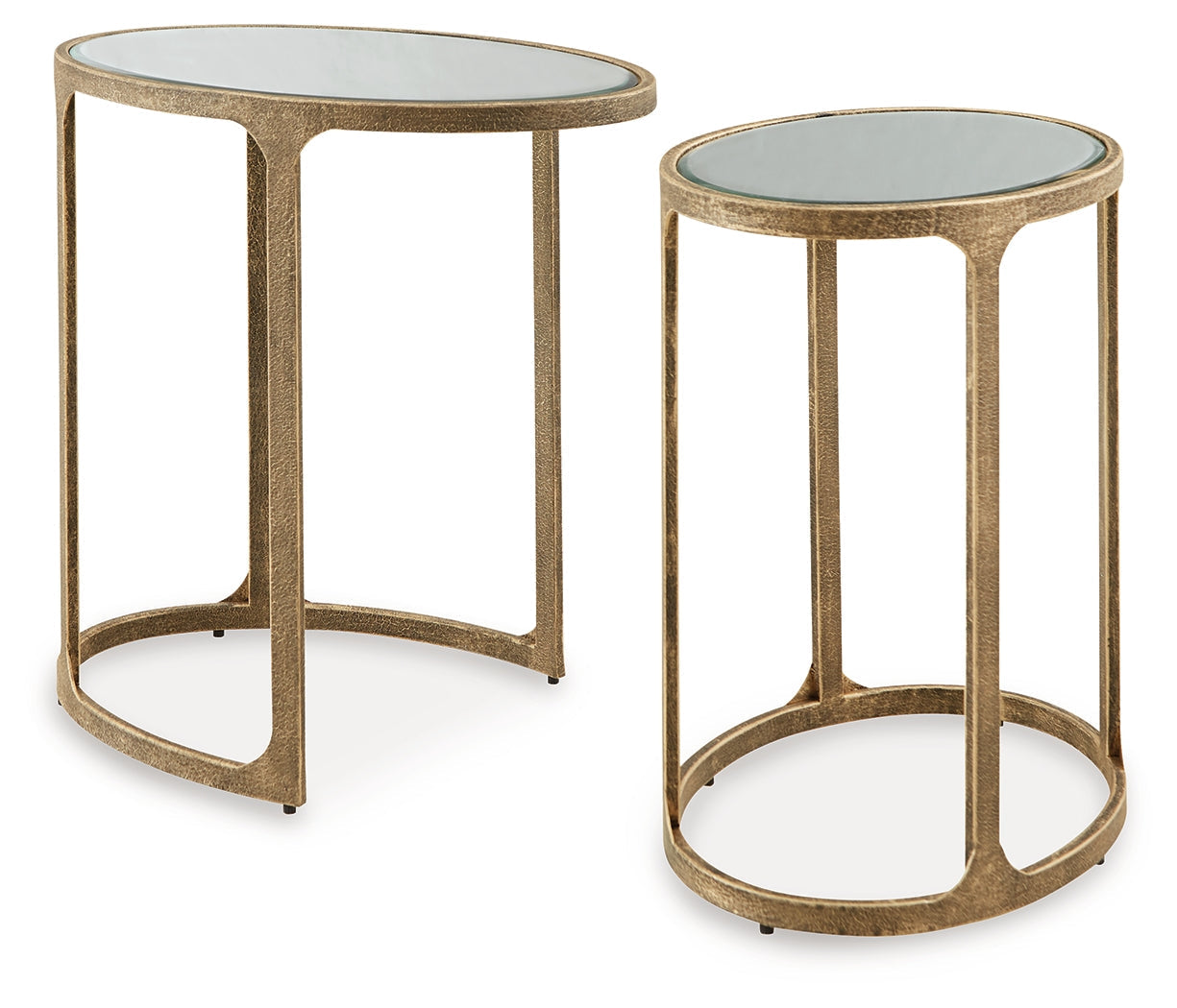 Irmaleigh Antique Black Accent Table Set (Set of 2)