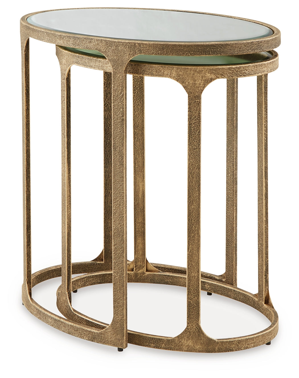 Irmaleigh Antique Black Accent Table Set (Set of 2)