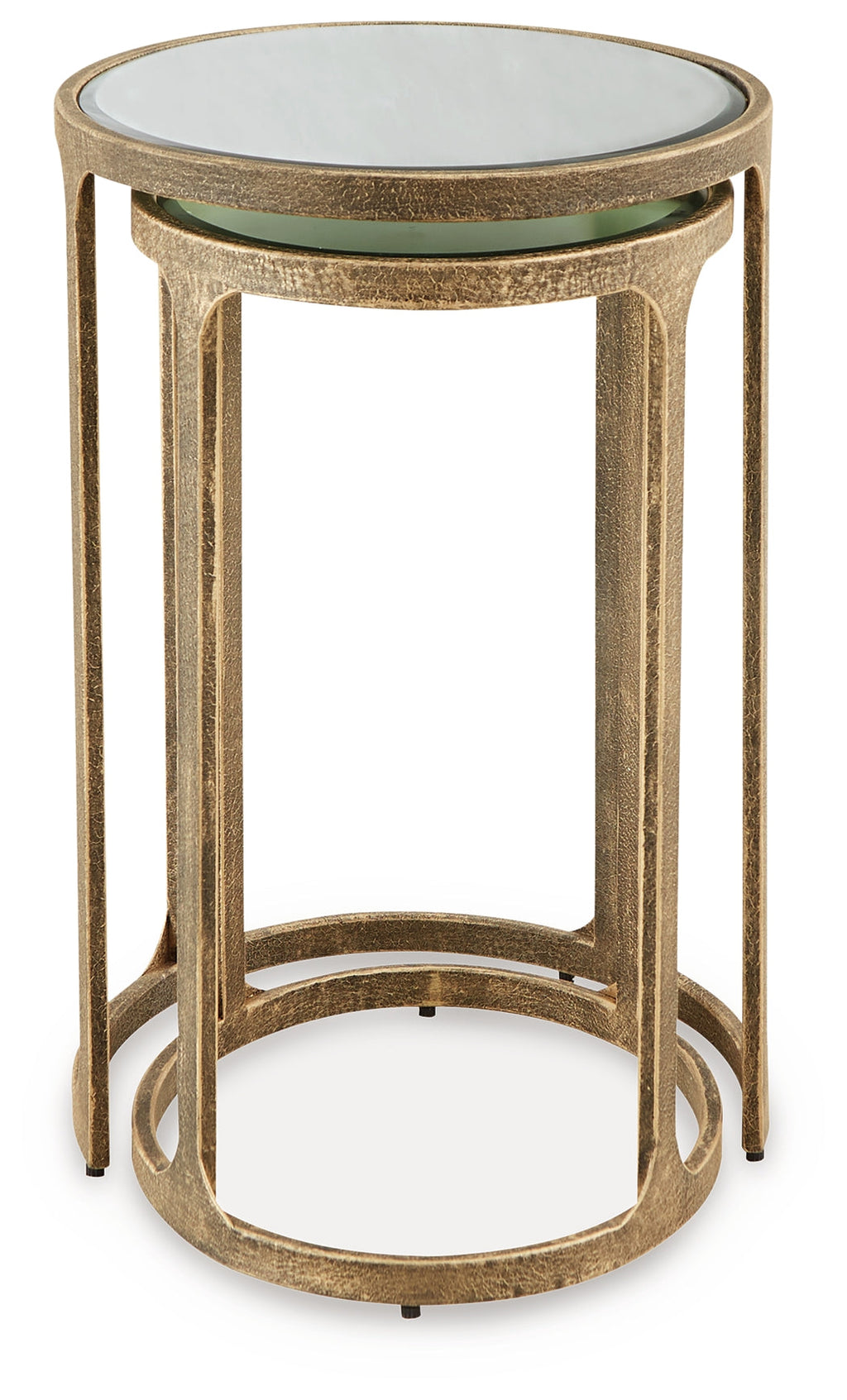 Irmaleigh Antique Black Accent Table Set (Set of 2)