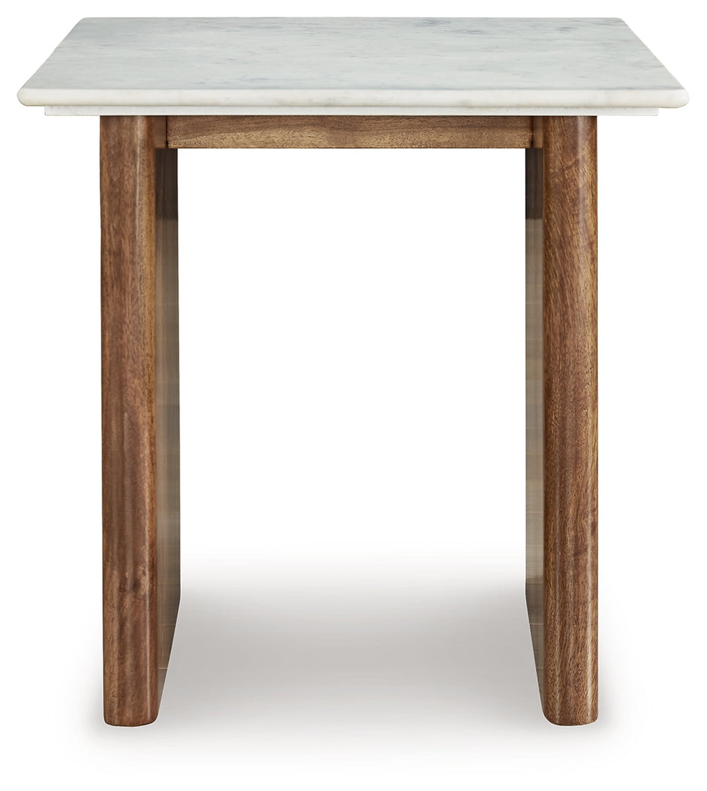 Isanti Brown/White Coffee Table and 2 End Tables