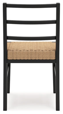 Isanti Light Brown/Black Dining Room Side Chair (Set of 2)