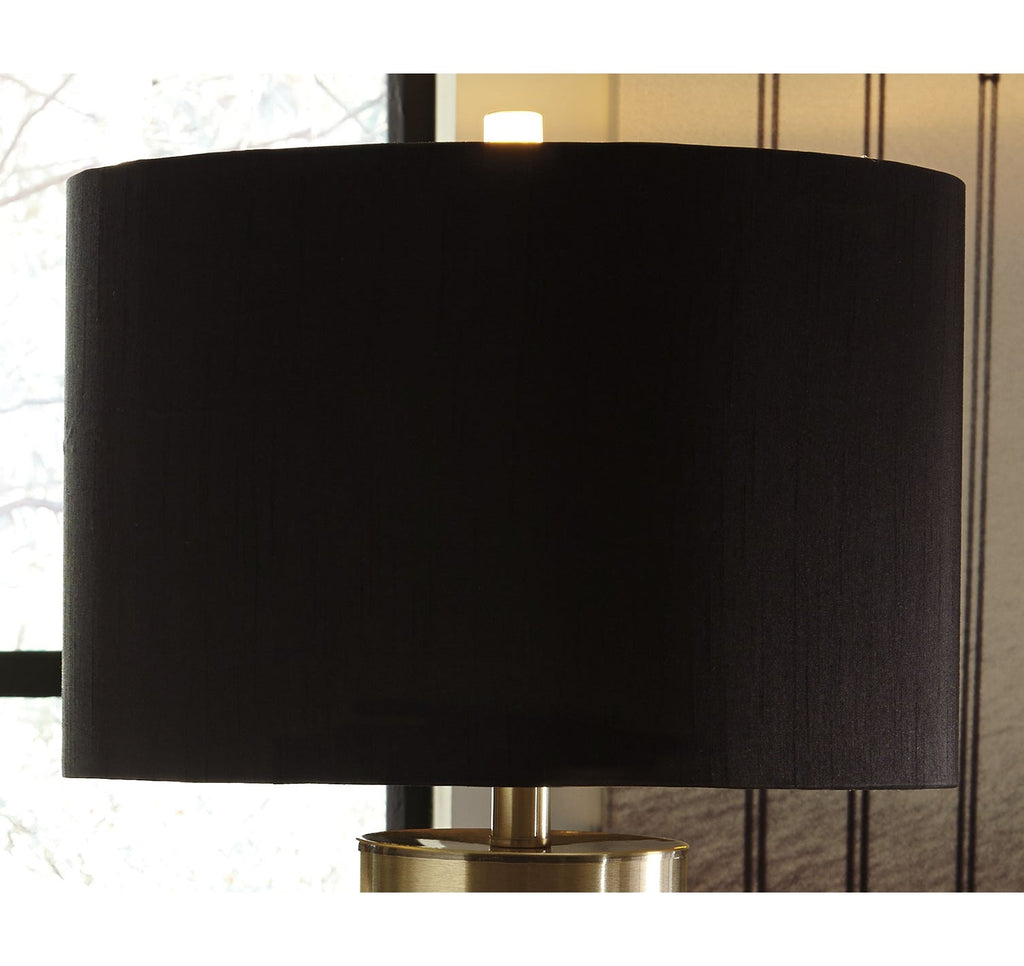 Jacek Gray/Brass Finish Table Lamp (Set of 2)