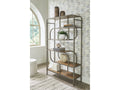 Jaddon Brown/Antique Silver Bookcase