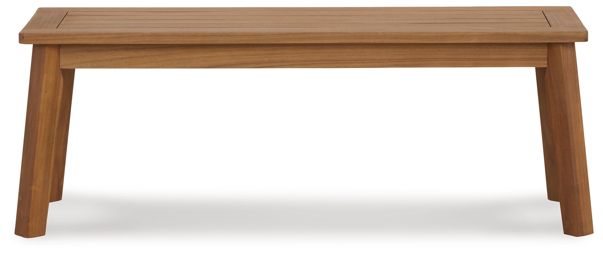 Janiyah Light Brown Outdoor Dining Bench