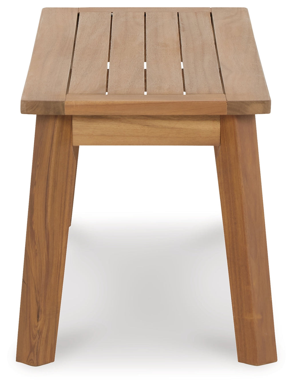 Janiyah Light Brown Outdoor Dining Bench