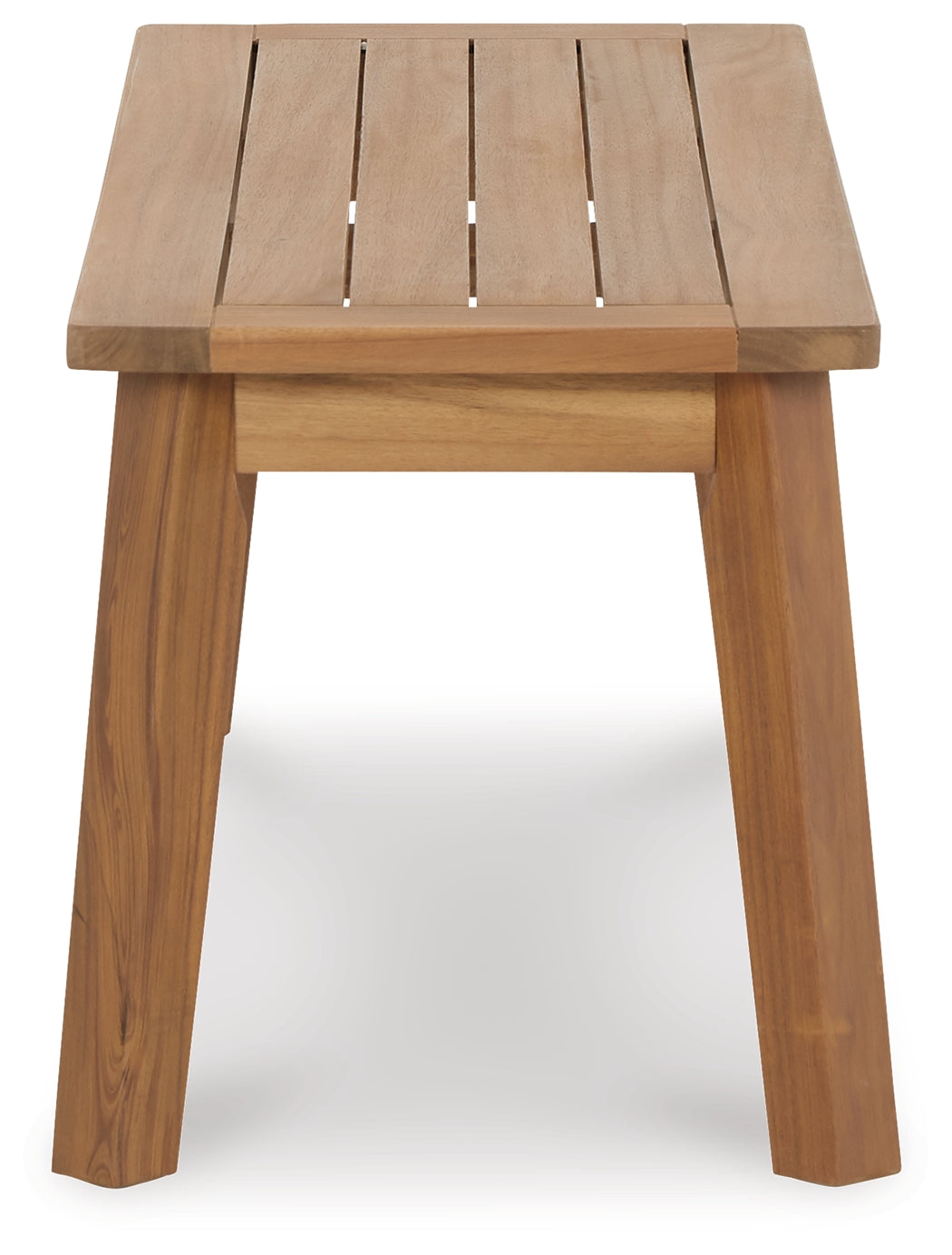 Janiyah Light Brown Outdoor Dining Bench