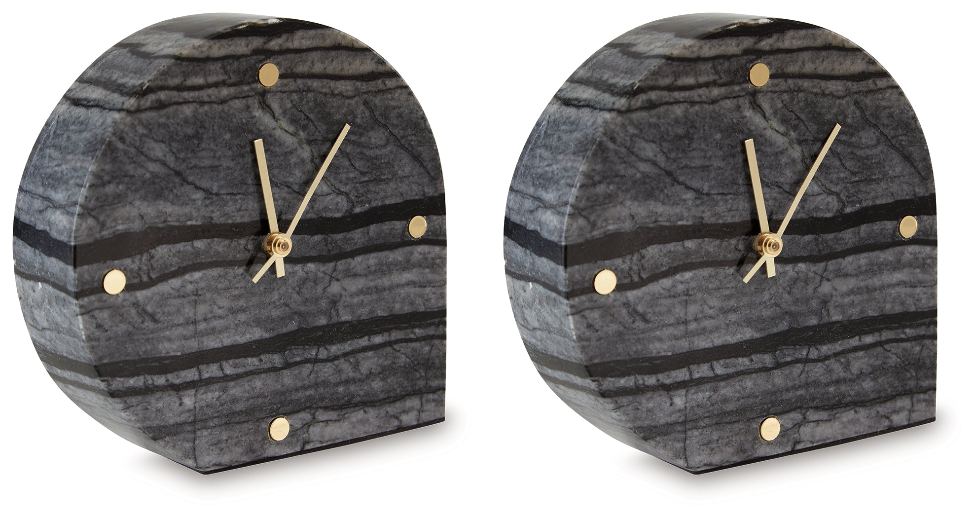 Janmour Black Table Clock (Set of 2)