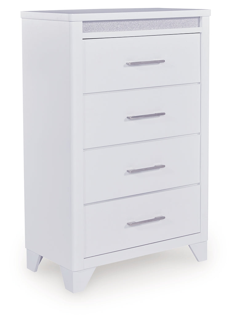 Jarlee White Four Drawer Chest