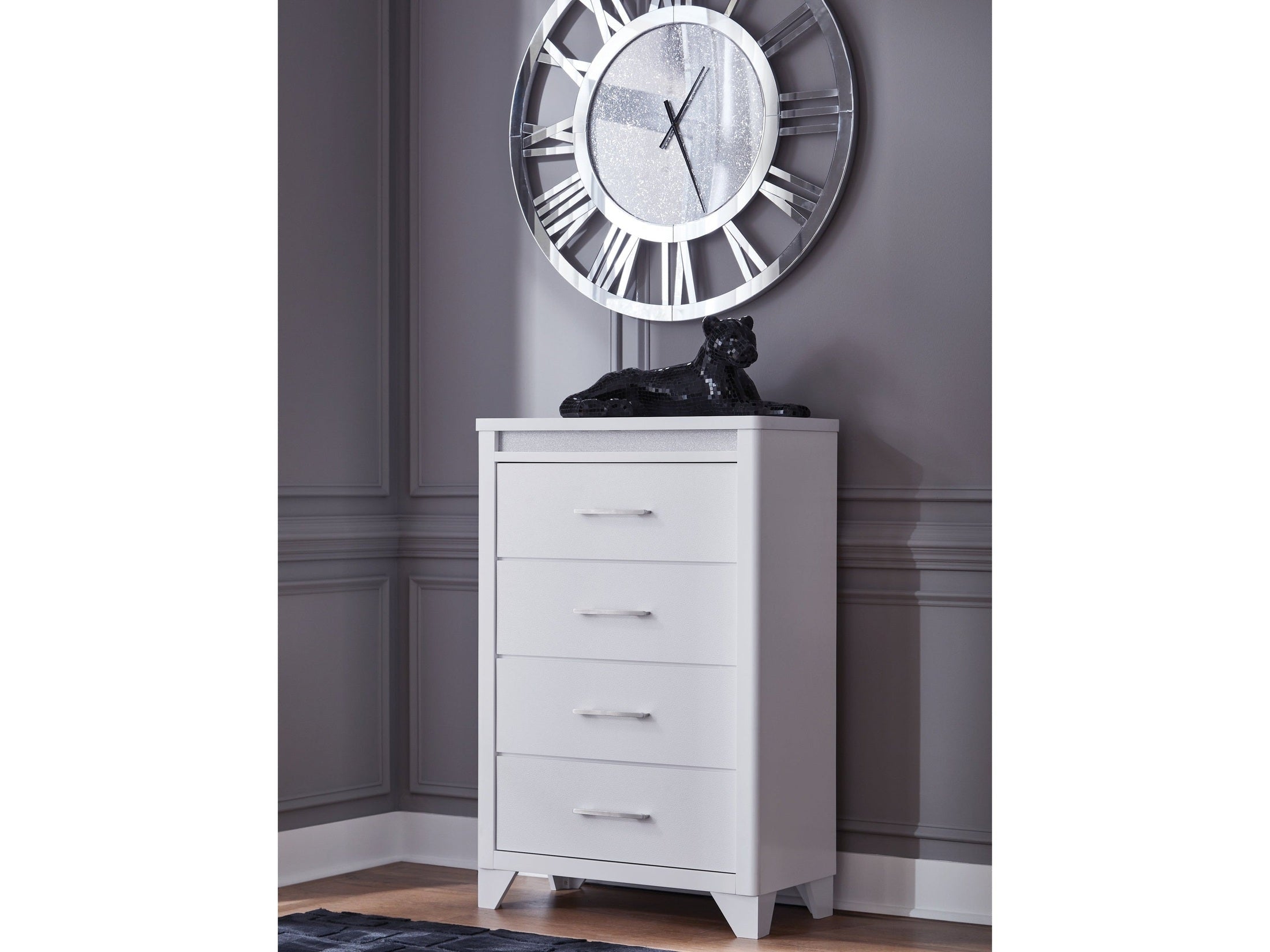 Jarlee White Four Drawer Chest