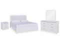 Jarlee King Panel Bedroom Set, White