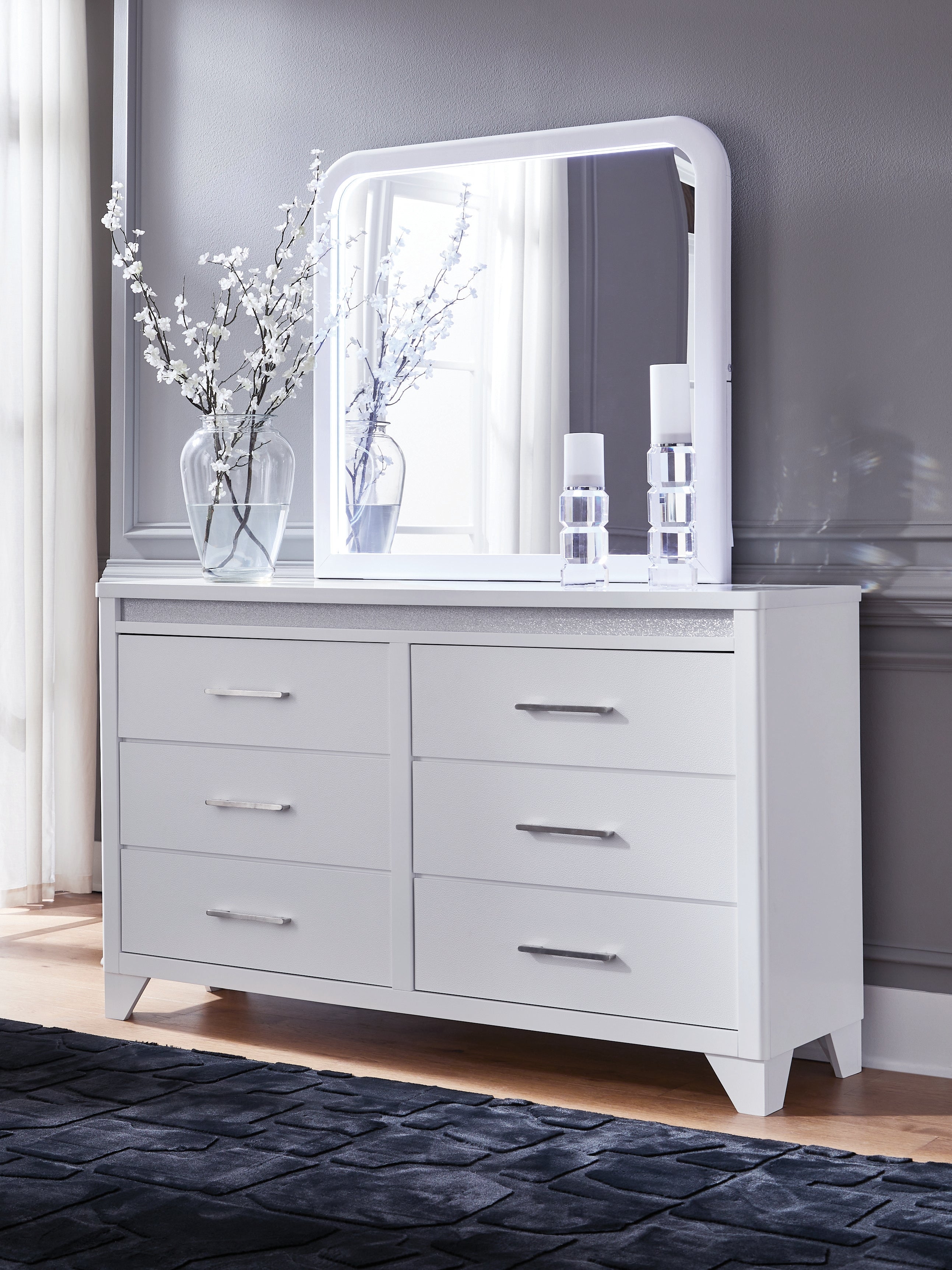 Jarlee King Panel Bedroom Set, White