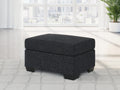 Jasmine Peaks Coal Ottoman